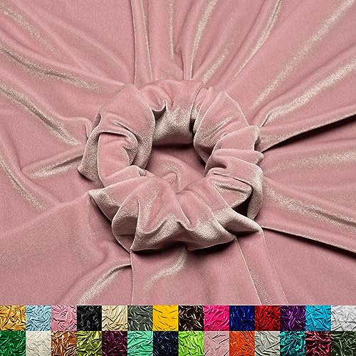 Ice Fabrics Stretch Velvet Fabric by The Yard - 60" Wide Soft Stretchy Fabric for Sewing Clothes, Apparel, Costume, Crafts - 90% Polyester 10% Spandex - Lavender - 1 Yard - color: Lavender, size: 1 Yard