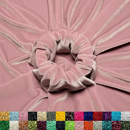 Ice Fabrics Stretch Velvet Fabric by The Yard - 60" Wide Soft Stretchy Fabric for Sewing Clothes, Apparel, Costume, Crafts - 90% Polyester 10% Spandex - Lavender - 1 Yard - color: Lavender, size: 1 Yard