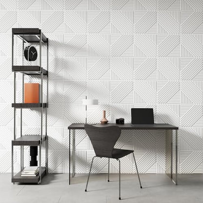 Art3d 3D Textured Accent Wall Panels, 12 x 12 Inch, 33-Pack, White - color: White