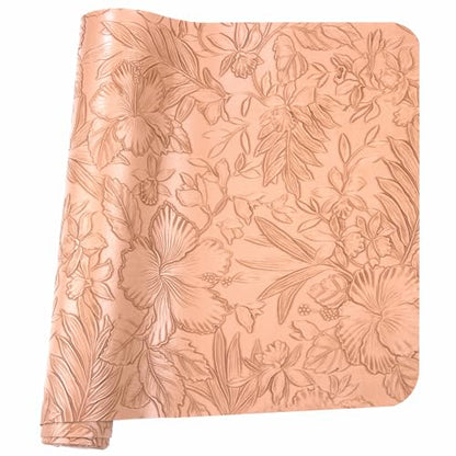 HGUAN Embossed Faux Leather Sheets 12"X52"(30cm X 133cm),Faux Leather Very Suitable for Making DIY Bow,Leather Earrings Sewing Crafts Projects (Camel Color) - color: Camel Color