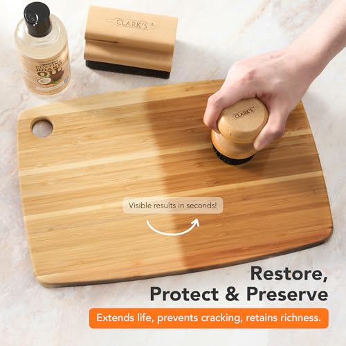 CLARK'S Cutting Board Oil made with Organic Coconut Oil, 12 Oz - Food Grade - style: Coconut Extract