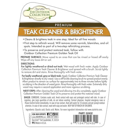 STAR BRITE Outdoor Collection Teak Cleaner & Brightener - style: 32 OZ Cleaner