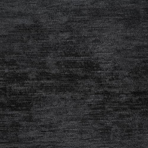 Kinsley Fabrics Whisper Raven 1 Yard - Water Cleanable Stain Resistant, 100% Polyester, Alta Finish, 55" Width, Non-Directional, Jacquard Weave, Durable Upholstery Fabric - color: Raven, size: 1 yard