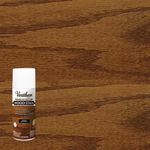Varathane Premium Fast Dry Dark Walnut Wood Stain Spray - color: Dark Walnut, size: 10.25 Ounce (Pack of 6)