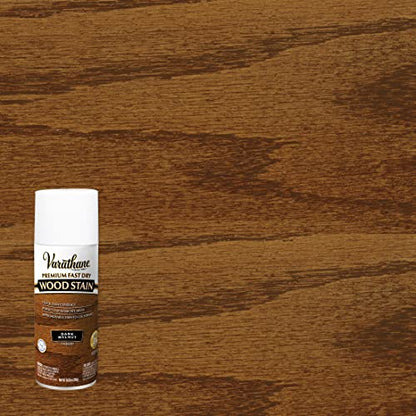 Varathane Premium Fast Dry Dark Walnut Wood Stain Spray - color: Dark Walnut, size: 10.25 Ounce (Pack of 6)