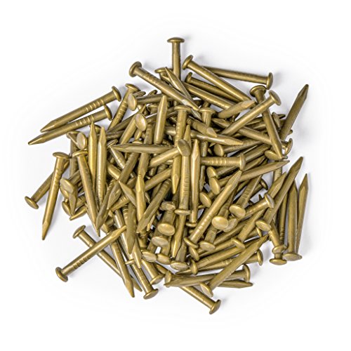HP Pure Brass Nails, Bag of 100, 0.6 in