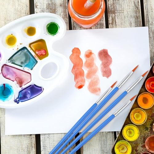 DECYOOL 60 Pcs Round Paint Brushes Bulk, Small Paint Brush for Painting - style: Round Brushes