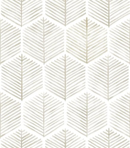 MelunMer Geometric Peel and Stick Wallpaper Boho Beige White 17.3''×787'' - color: Beige, size: 787"×17.3" (94.7 sq.ft)