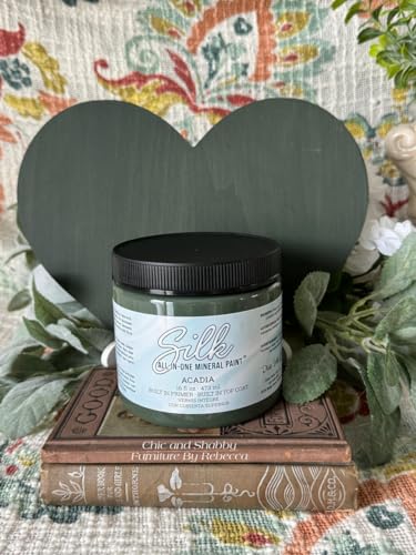 Dixie Belle Silk All-In-One Mineral Paint - Acadia (4oz) - color: Acadia, size: 4 Fl Oz (Pack of 1)