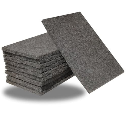 Tonmp 10 Pack 6 x 9 Inch 800 Grit General Purpose Scuff Pads for Scuffing, Scouring, Sanding, Paint Primer Prep Adhesion Scratch - Surface Preparation Automotive Car Auto Body Woodworking (Grey) - color: Grey -800 Grit