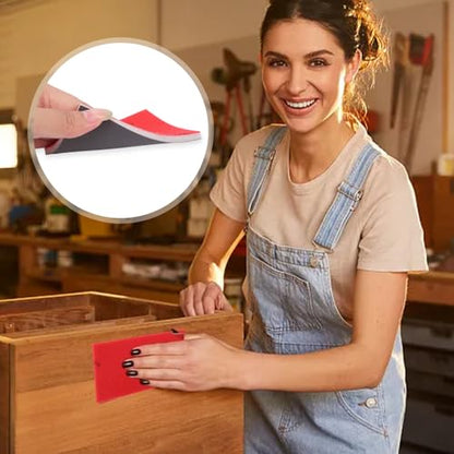 5Pcs/Set Sanding Sponge Set, 120-3000 Grit Soft Foam Hand Sander Block, Hook & Loop Wet Dry Sanding Sponges for Metal Wooden Furniture Drywall Sheetrock and Model Polishing (P400, 10x7cm) - color: P400