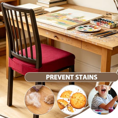 FUANGUI Dining Chair Covers Set of 2, Kitchen Chair Seat Covers - color: 03