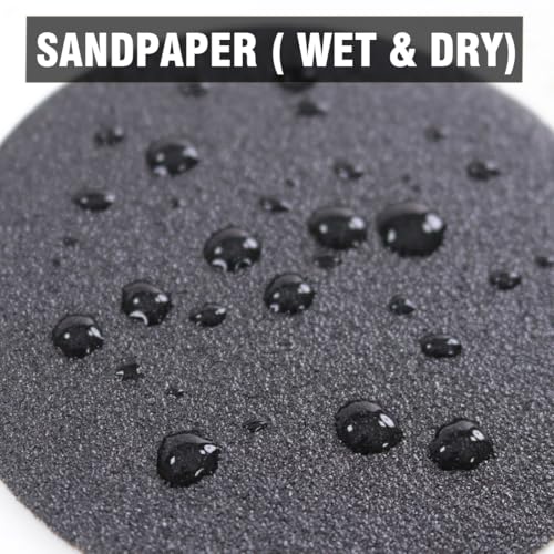 MAXMAN 3" Sanding Discs, 180 Grit Hook & Loop Sandpaper, Silicon Carbide - style: 180 Grit
