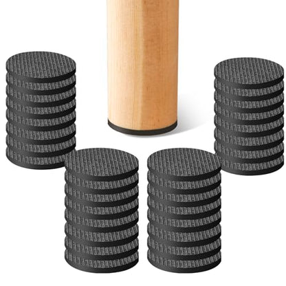 CHUNZEXI 32 Pack 1.5 Inch Non Slip Furniture Pads, Round Adhesive Rubber - size: 1.5 inch 32 Round