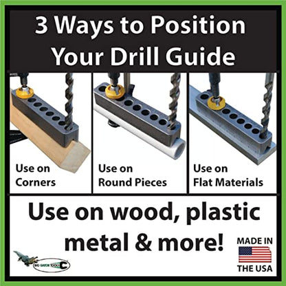 Big Gator Tools SDGMINI MINI V-Drill Guide 21 Drill Sizes by Big Gator Tools