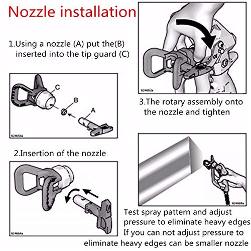 Reversible Airless Spray Tips for Airless Paint Sprayer (411) - size: 411