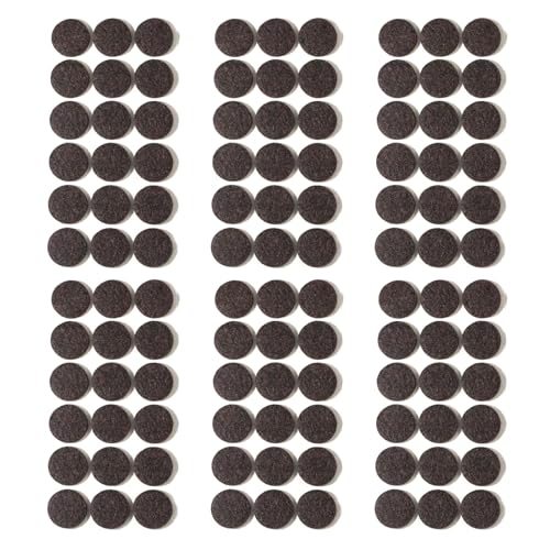 Furnigear Felt Furniture Pads for Hardwood Floors - Self Adhesive Chair Felt Pad, Floor Protector for Furniture Feet, Furniture Sliders Moving Furniture Smoothly, Anti Scratch 108 Pcs 1" Round Brown - color: Brown - Round, size: 1" Round 108pcs