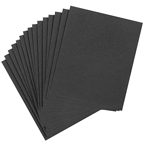 20Pcs Wet Dry Sandpaper Sheets (Grit 320), 9’’ x 11’’ Premium Silicon Carbide Auto Sand Paper - size: Grit 320