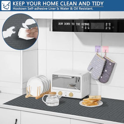 Self Adhesive Shelf Liner, 11.8" x 78.7" Contact Paper for Cabinets Drawers - color: Silver Gray, size: 11.8"W x 78.7"L