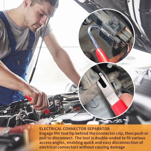 2 PCS Electrical Disconnect Pliers for Cars, Straight Automotive Electrical Connector Pliers and Electrical Connector Separator Tool - style: Electrical Disconnect Pliers Set 2