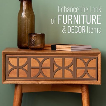 FolkArt Furniture Applique, Circles, 4.25" x 4.25", Perfect for DIY Home Décor Craft Projects, 70776 - size: 4.25" x 4.25", style: Circles
