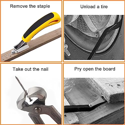 3Pcs Heavy Duty Upholstery and Construction Staple Remover with Tack Puller Tool, Nail Puller, Carpet Remover, for Removing All Kinds of Staples - style: 3 PCS