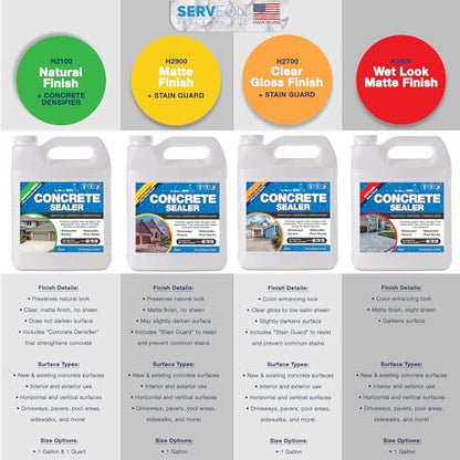 Concrete Driveway Sealer Plus Stain Guard (Matte Finish) 1 Gal
