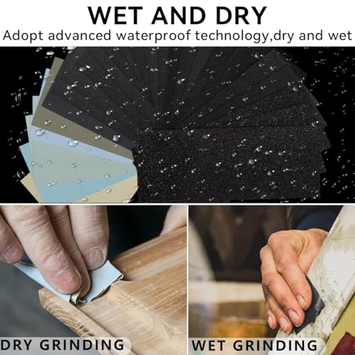 Fine Wet Dry Sandpaper, 25 Piece, 1000 2000 3000 5000 7000 Grit - size: 25PCS/1000-7000Grit