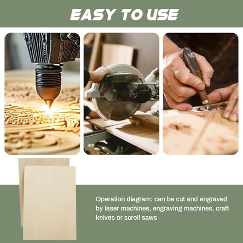 2 Pack Plywood Sheets, 17.1" x 23.6"x 1/8" Basswood Sheets - color: 2 Pack, size: 17.1" x 23.6"x 1/8"
