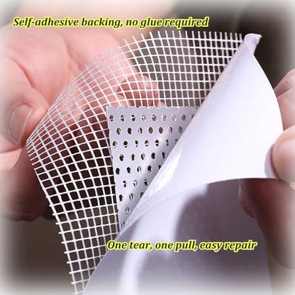6 Pack 2 inch Wall Patch Repair, Drywall Patch Self-Adhesive Mesh Drywall Repair Patch and Fiberglass Repair Kit,Heavy Duty Dry Wall Hole Repair Patch for Drywall Plasterboard(2 x 2'') - size: 2inch*6