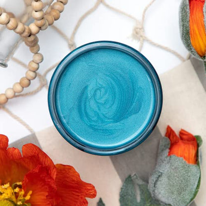 Dixie Belle Paint Company Moonshine Metallics - Caribbean (4oz) - color: Caribbean, style: 4 Fl Oz (Pack of 1)