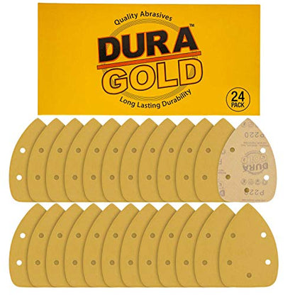 Dura-Gold Mouse Detail Sander Sandpaper Sanding Sheets, 5 Hole, 220 Grit - size: 220-Grit