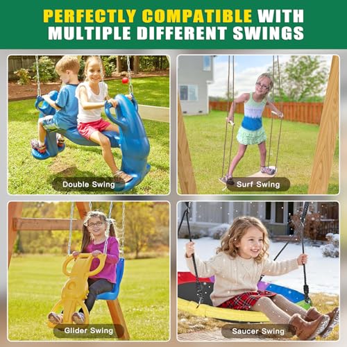 SELEWARE Glider Swing Brackets, Heavy Duty Swing Set Hardware 1 Pack - color: Glider Swing Brackets, 1 Pack