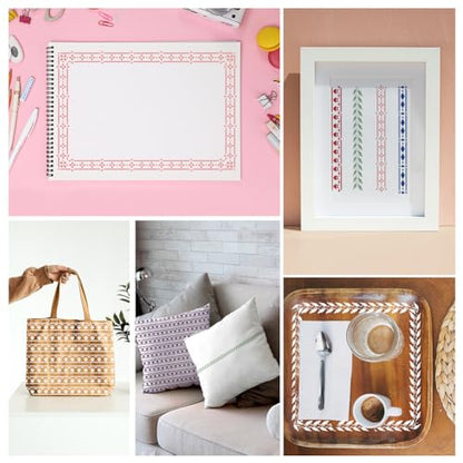 Border Stencil, Reusable Painting Template, DIY Home Decor - style: Border & Corners