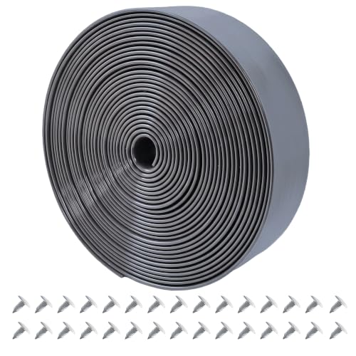 Vinyl Straps for Patio Chair Repair Kit 2'' Wide 30 Ft Long Replacement Straps + 30 Free Rivets for Outdoor Lawn Furniture Chaise Lounge Repair (Grey) - color: Grey, size: 30 Ft strap + 30 rivets