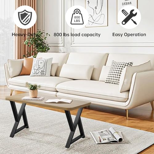 TOCRETOARE Metal Table Legs Heavy Duty, 16”H x 18”W, Metal Furniture Legs for Dining Desk Bench and Coffee Table, Industrial Black DIY Iron Bench Legs, Set of 2 - color: Z Shape, size: 16"Hx18"W