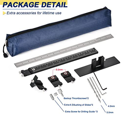 Cabinet Handle Jig, Template Tool for Hardware Installation Hole Drilling