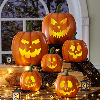 Pumpkin Carving Stencils Small Jack O Lantern Stencil 3" - style: Halloween Face/3IN