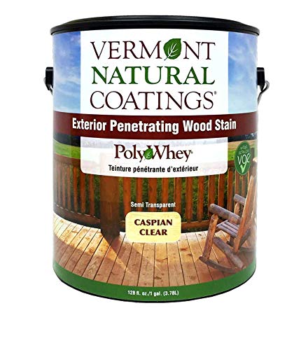 Vermont Natural Coatings PolyWhey Exterior Penetrating Stain - Caspian Clear - Gallon - color: Caspian Clear, size: Gallon
