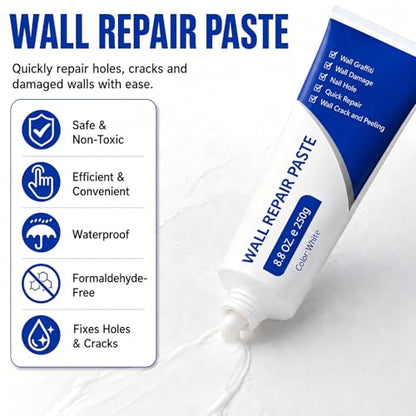 Drywall Repair Kit, 2 Pack 250g Wall Repair Paste with Tools