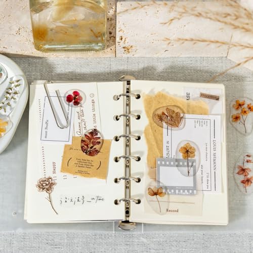 66 Pcs 3D Epoxy Dried Flower Stickers for Scrapbooking - color: The Echoes of Nature