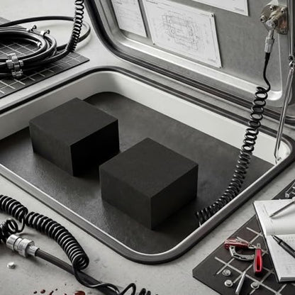 4 Pcs 2" Thick Foam Padding Sheet with Adhesive Backing Closed Cell - color: Black, size: 2 Inch Thick, 4 x 4 Inches