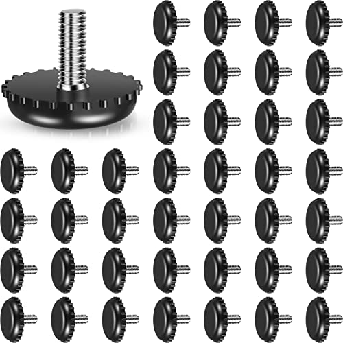 Dunzy 60 Pcs 1/4" Adjustable Furniture Leveler Screw Thread Leveling Feet