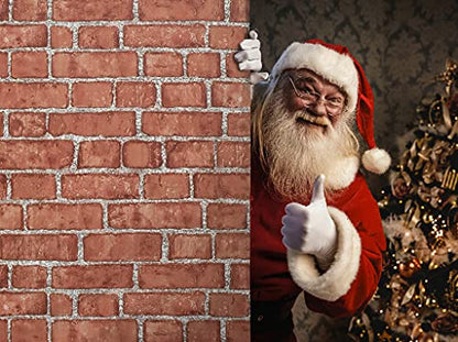 Cohoo Home Red Brick Wallpaper Peel and Stick Contact Paper Faux 787”×18” - color: Red, size: 17.7" x 787"