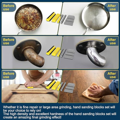 Werhoo 7Pcs Hand Sanding Block Set