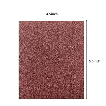 1/4 Sheet Sandpaper 4.5 x 5.5 Inch, Wet Dry Sand Paper, 30Pcs Sanding Sheets for Palm Sanders Hand Sanding Blocks on Woodworking, Metal, Primers, Automotive Paint, Detail Polishing (80 Grit) - style: 80Grit-30pcs
