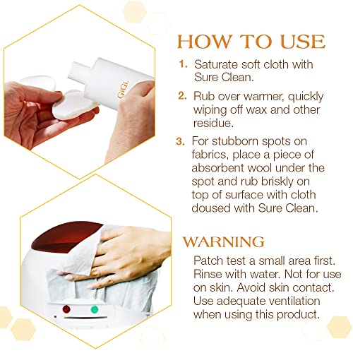 GIGI Sure Clean Surface Cleaner for Warmers, Wax Residue Remover, 16 fl oz - size: 16 Fl Oz (Pack of 1)
