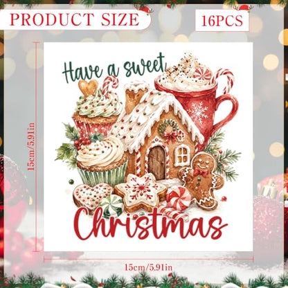 Christmas Rub on Transfers for Crafts, Santa Transfer Furniture Decals - style: Old World