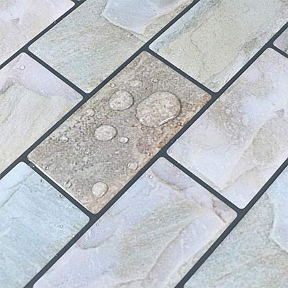 Peel and Stick Backsplash for Kitchen, Peel and Stick Tile Kitchen, Back Splash Tile for Bathroom, 3D Brick Wall Tiles Subway Tiles, 10 Sheets 10" x10.6 ﻿ - color: Blue