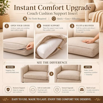 Sieral Couch Cushion Replacement 24" x 24" x 6" Sofa Cushion Replacement - size: 24" X 24"
